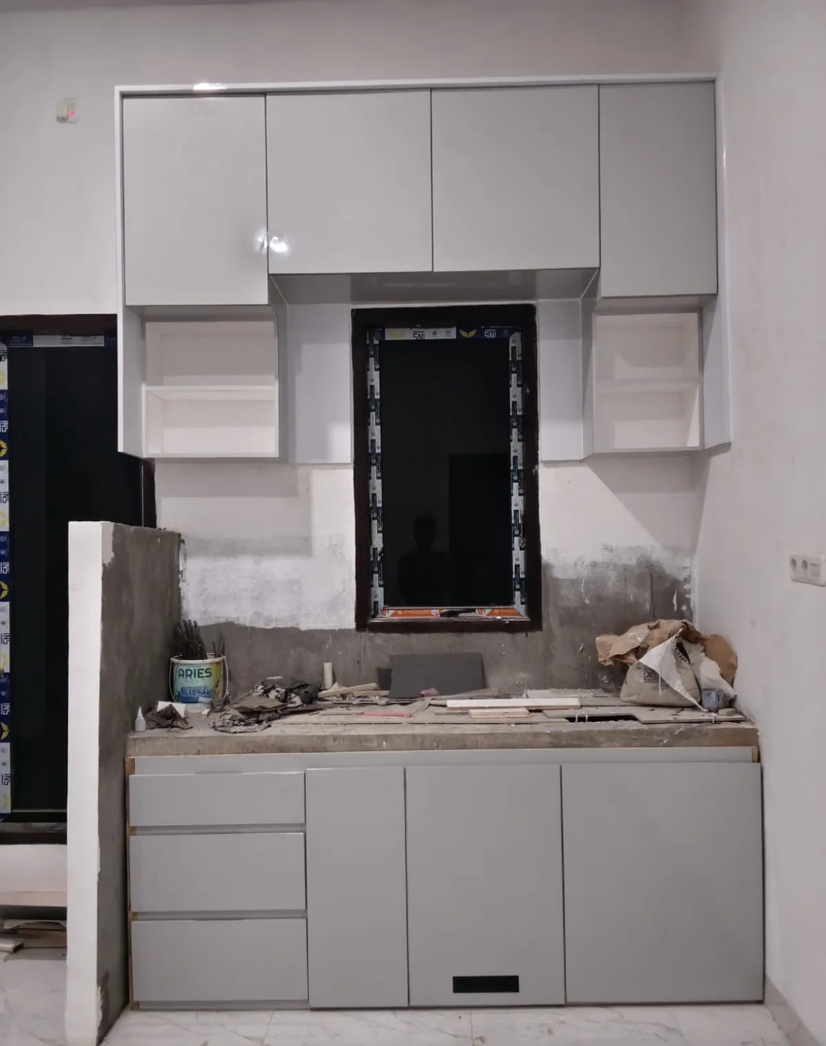 Proyek Kitchen Set Klien — Kitchen set minimalis dari pengerjaan terbaru di Palu Kota Palu Ruang Senawa
