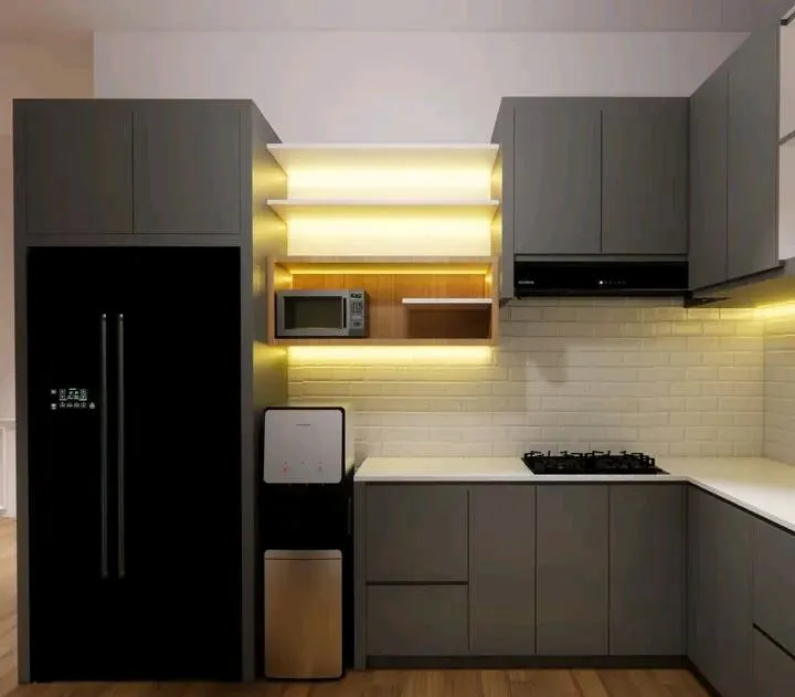 Proyek Kitchen Set Klien — Kitchen set minimalis dari pengerjaan terbaru di Palu Kota Palu Ruang Senawa