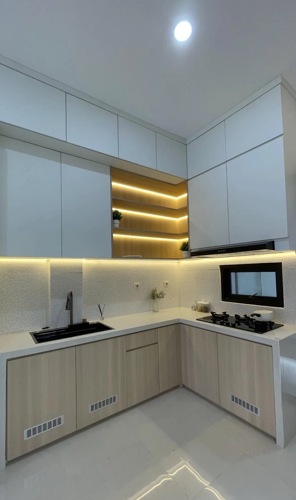 Proyek Kitchen Set Klien — Kitchen set minimalis dari pengerjaan terbaru di Palu Kota Palu Ruang Senawa